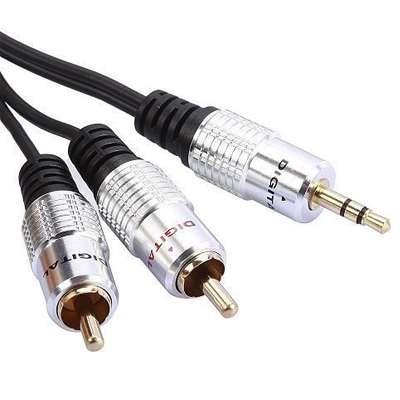 CABLE 3.5STx2RCA 3M GOLD HQ PURESONIC