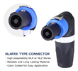 CONECTOR SPEAKON CABLE 4P CODO X1090L