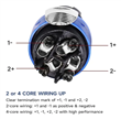 CONECTOR SPEAKON CABLE 4P CODO X1090L