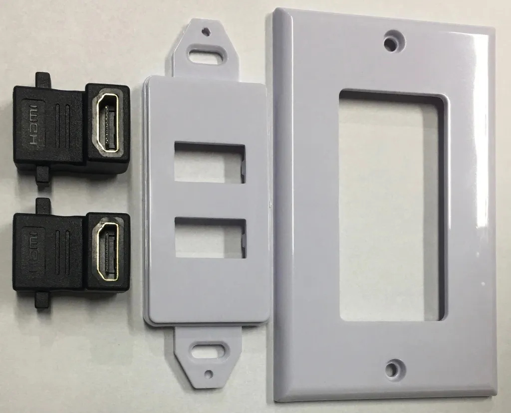 FACE PLATE HDMI DOBLE CODO 1182R PURESONIC - TodoVision