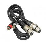 CABLE 2RCA X 2 XLR 3P HEMBRA 1 MT 9479