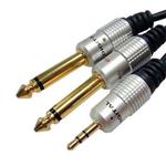 CABLE 3.5ST X 2PLUG MONO HI-Q 1.5M PURESONIC