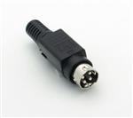 CONECTOR POWER DIN 4  MACHO A CABLE