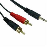 CABLE 3.5ST X 2RCA 10MTS.