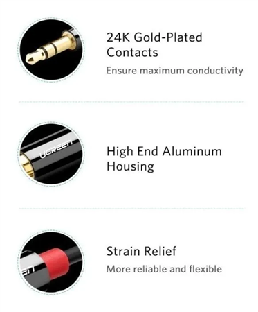 CABLE HQ MINI PLUG 3.5ST 1M PURESONIC