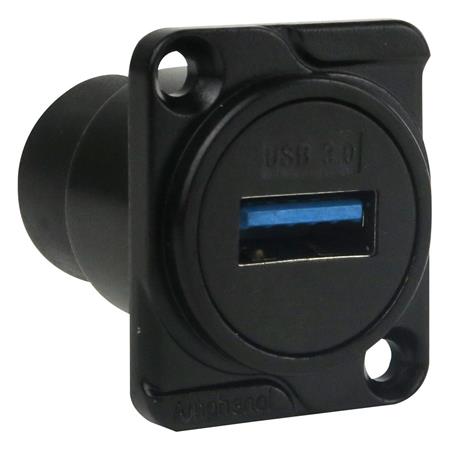 USB H/H CHASIS AMPHENOL NEGRA AC-USB3-AAB