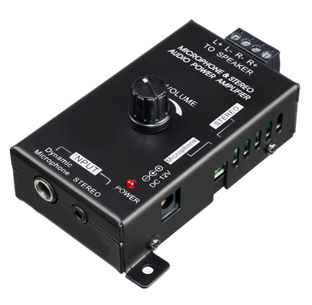 AMPLIFICADOR MICROFONO + AUDIO ST. 15w*2 A1328