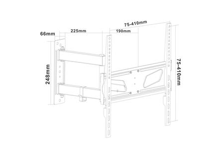 SOPORTE PUR-1540 2 BRAZOS VESA 400X400 40-50"