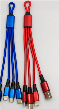 CABLE DE CARGA LIGTHING+USB-C+MICRO USB  A USB