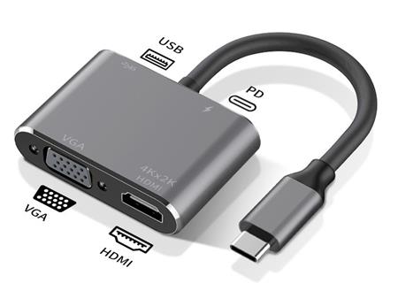DOCK USB-C A HDMI VGA USB 3.0 USB-C